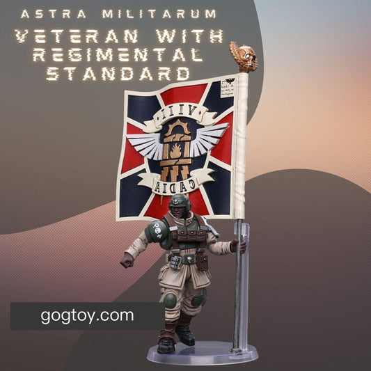 Astra Militarum
Cadian Command Squad
Veteran with Regimental Standard