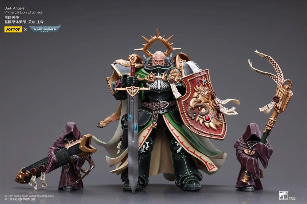 Warhammer 40k Dark Angels Primarch Lion El'Jonson 1/18 Scale Action Figure