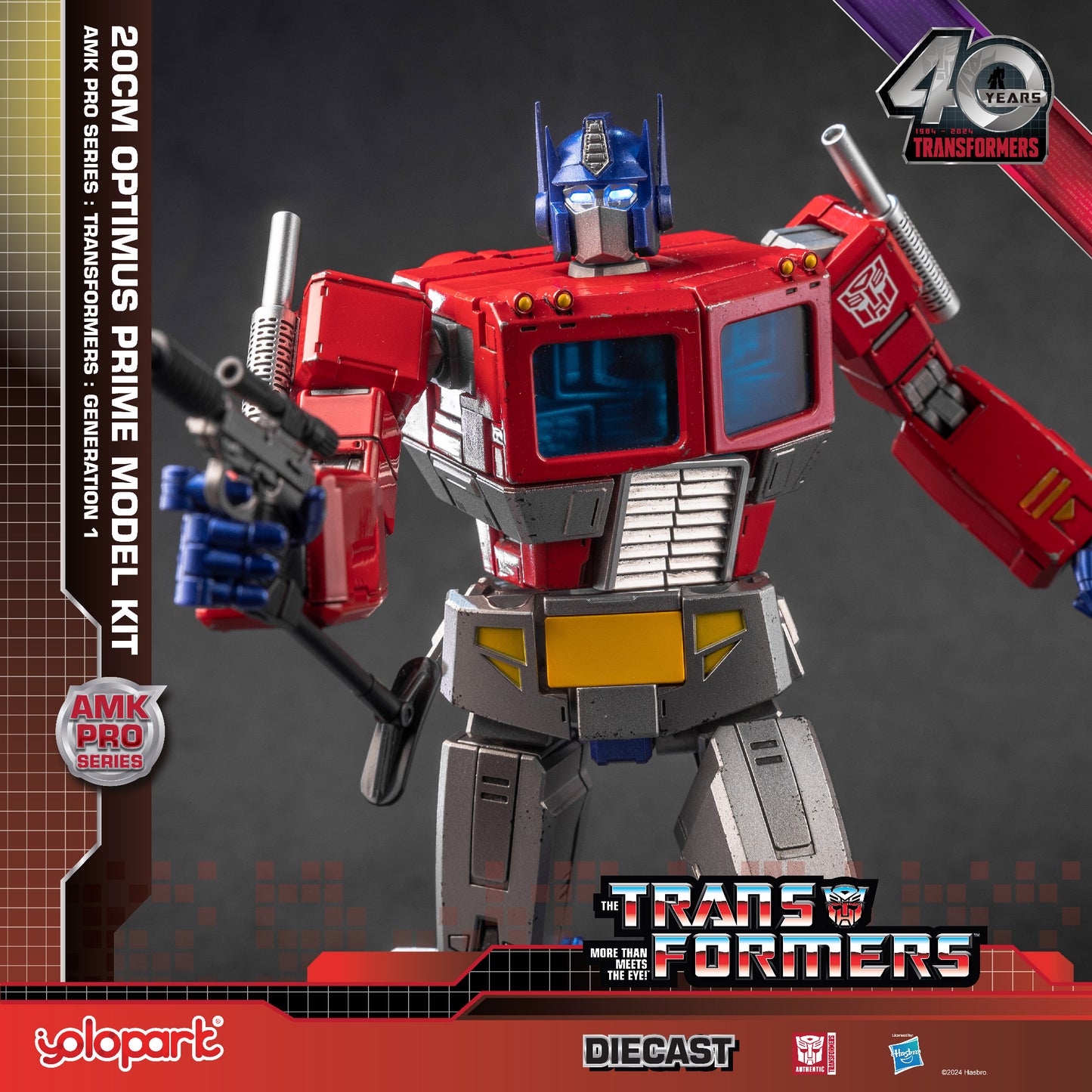 Transformers: Generation 1 - 20cm Optimus Prime Model Kit - AMK PRO Series