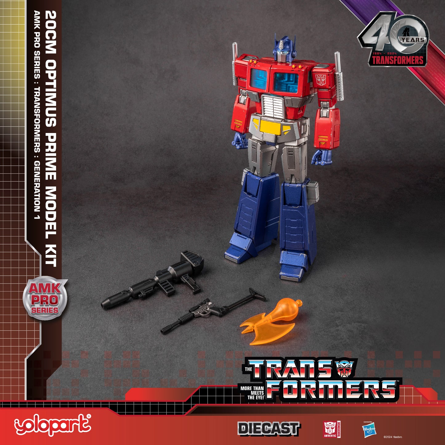 Transformers: Generation 1 - 20cm Optimus Prime Model Kit - AMK PRO Series